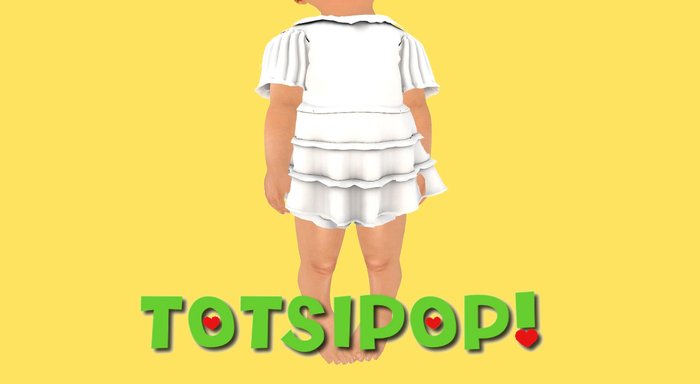 TOTSIPOP! Full Perm Dress with bloomers TODDLER SIZED