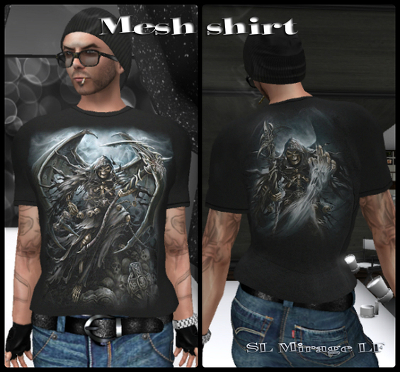 FORGOTTEN SOULS - BLACK - Men Mesh T-Shirt