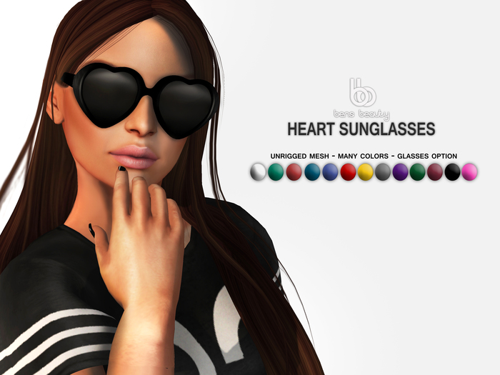 Bens Beauty - Heart Sunglasses Fatpack