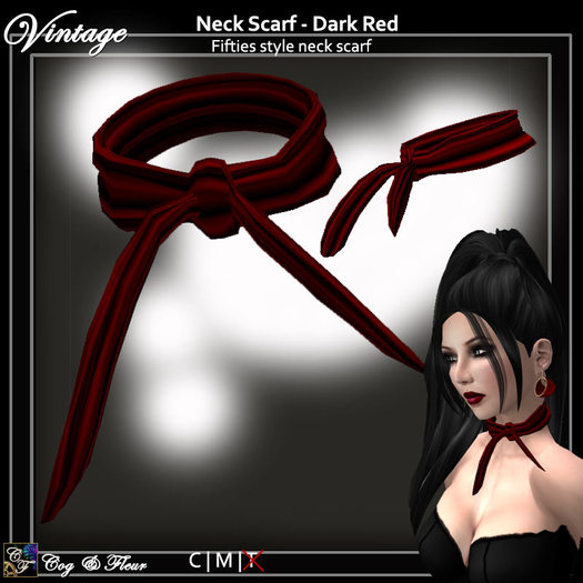 C&F Fifties Neck Scarf - Black