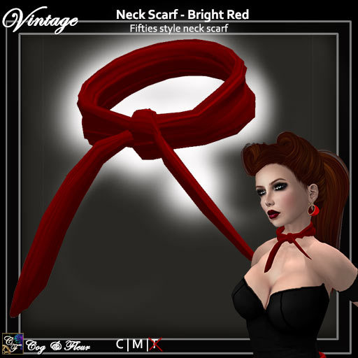 C&F Fifties Neck Scarf - Black