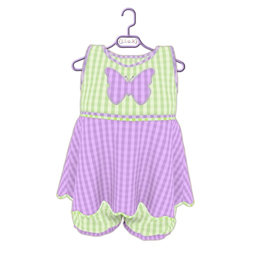 {j.l.u.k} Flutterby Outfit (GreenPurple)