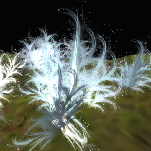 plume grass panel (s) (l) fade