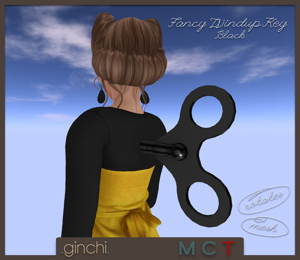 .ginchi. Fancy Windup Key - Black