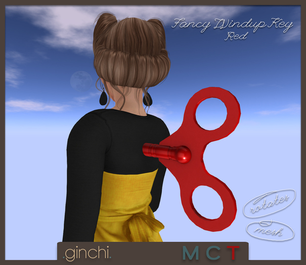 .ginchi. Fancy Windup Key - Red