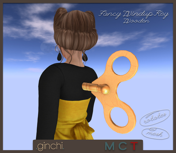 .ginchi. Fancy Windup Key - Wooden