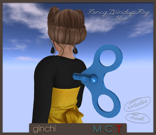 .ginchi. Fancy Windup Key - Blue