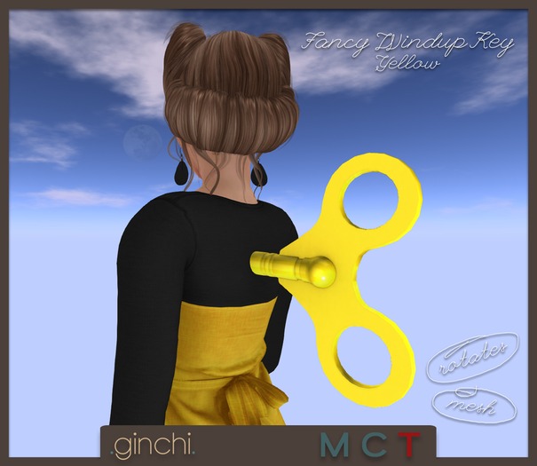 .ginchi. Fancy Windup Key - Yellow