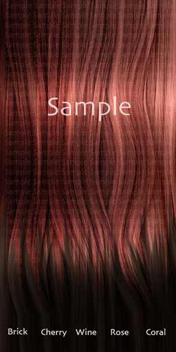Realistic Full Permission Hair Textures: Reds (Dark Tips)