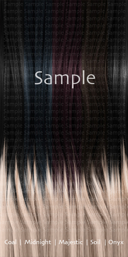 Realistic Full Permission Hair Textures: Blacks (Blonde Tips)