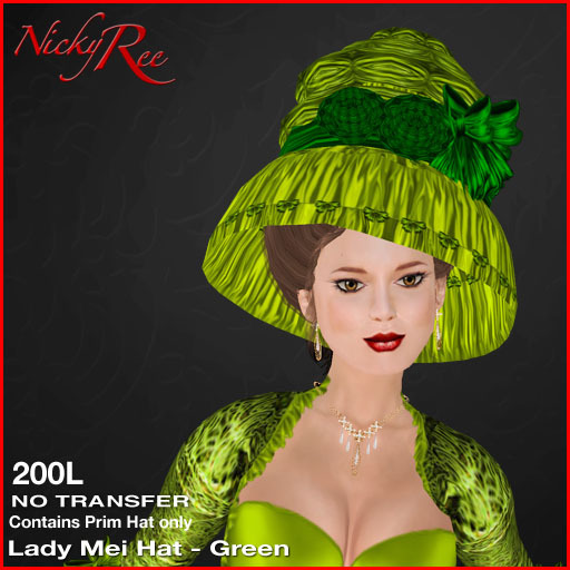 *DNR* Lady Mei Hat - Green