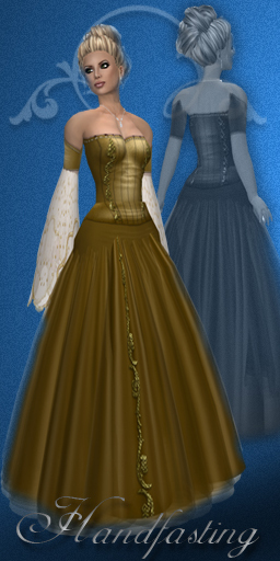 !Rebel Hope Designs - Handfasting Medieval Gown Bronze