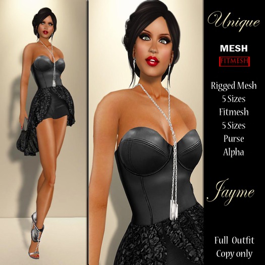 **SD**Jayme Black Dress Outfit   BSM