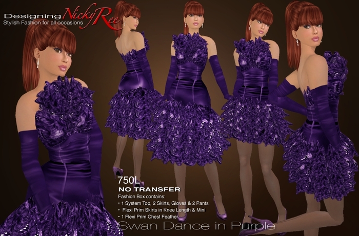 Nicky Ree Swan Dance Dresses in Purple