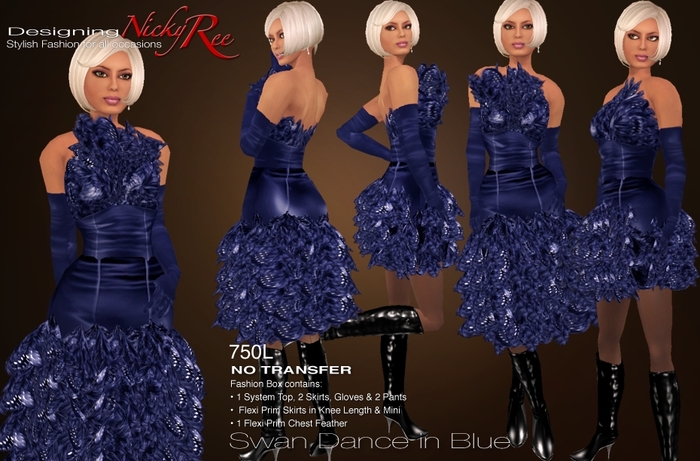 Nicky Ree Swan Dance Dresses in Blue