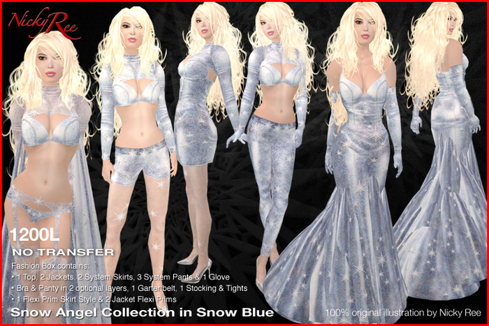 *DNR* Snow Angel Collection in Snow Blue