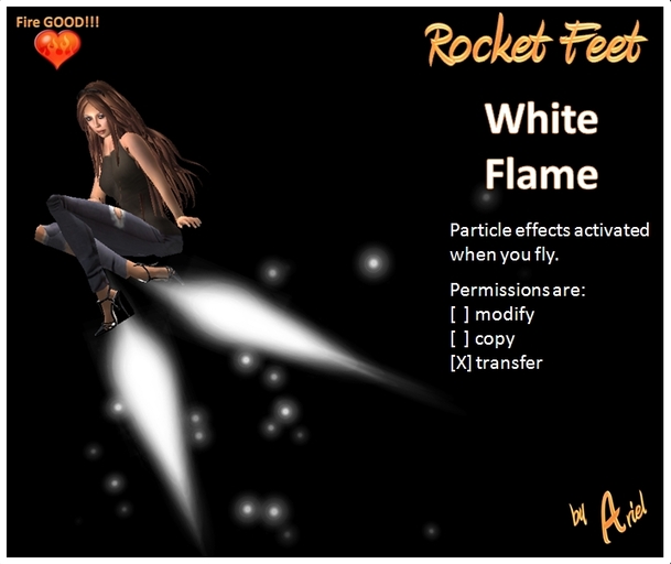 Fire GOOD!!! Rocket Feet White (wear & fly)