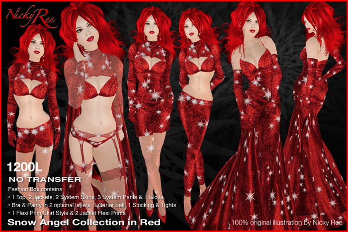*DNR* Snow Angel Collection in Red
