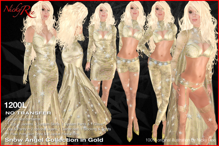 *DNR* Snow Angel Collection in Gold