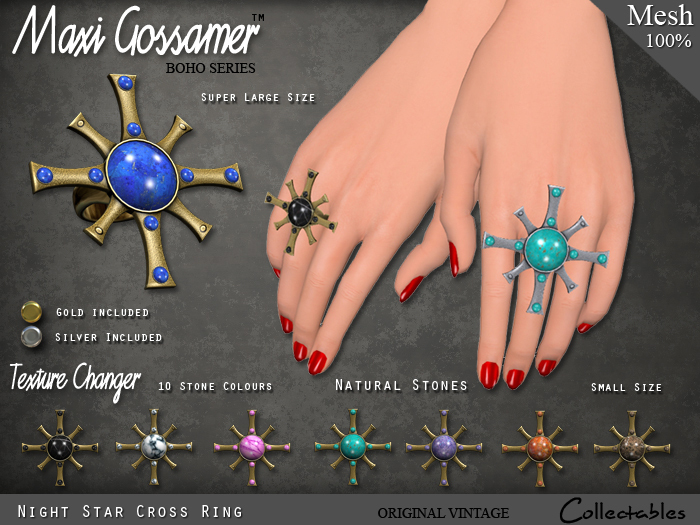 Rings - Tiger Lily Flower Ring in Gold and Silver