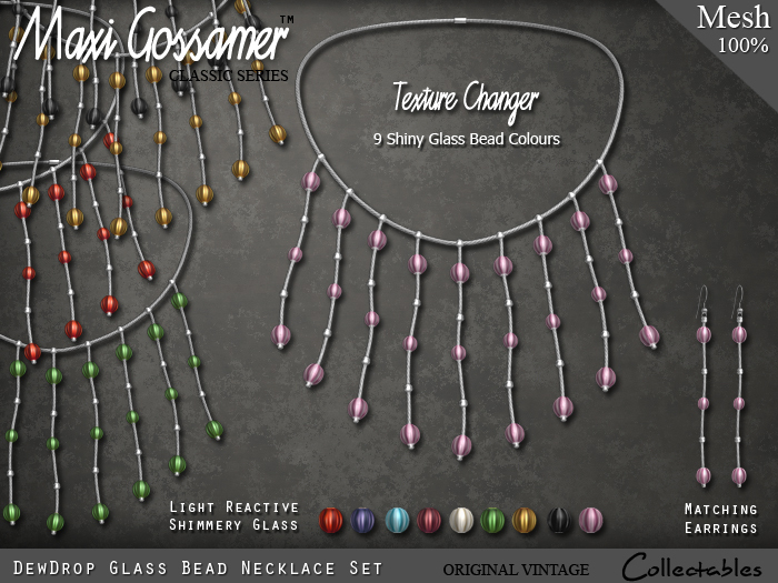 Necklace - DewDrop Glass Bead