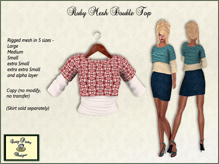 Crazy Pastry Designs Velvet Roses - Aqua