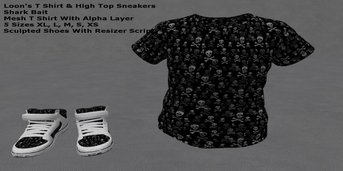 Loon's Sneakers/T-Shirt(Shark bait) 