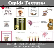 16 Birthday Greeting Card Textures