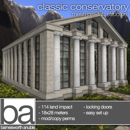[ba] classic conservatory - packaged