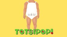 TOTSIPOP! Full perm OP swimsuit with ruffle TODDLER SIZED