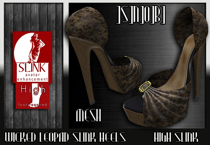 ]S]N]O]B] Wicked Leopad Slink Heels (DEMO)