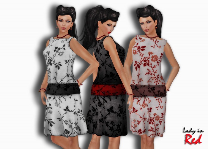 Lady in Red - Alla - Office dress