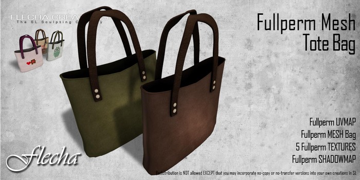 FLECHA Mesh tote bag fullperm