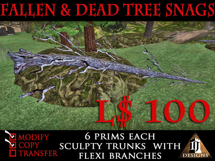 LANDSCAPING: FALLEN & STANDING DEAD TREE SNAGS IJD