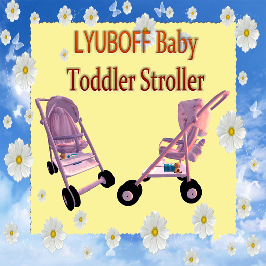 LYUBOFF Baby Stroller in Red