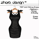 *ZD* Lilit Fitting Dress in Black