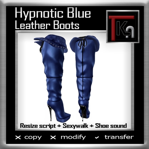 TKA-Hypnotic Blue_Leather Boots
