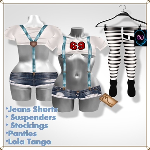 :..INFINITON;.. Full Shorts Stockings Shirt pantie