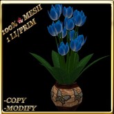 LW_ Tulips in Vase - Blue (1 LI / Prim)