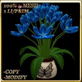 LW_ Tulips in Pot -  Blue (1 LI / Prim)