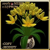 LW_ Tulips in Pot -  Light Gold (1 LI / Prim)