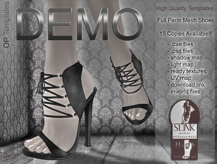 DEMO Lexi Slink Heels High Feet - Semi Exclusive - Full Perm *OP TEMPLATES* 002  