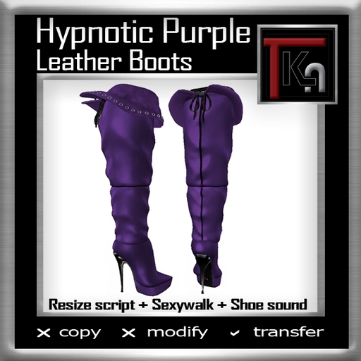 TKA-Hypnotic Purple_Leather Boots
