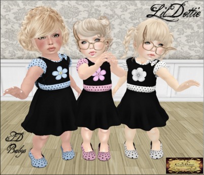 Second Life Marketplace - ..:: CutieBabys ::.. Lil Dottie Blue