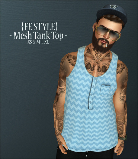 {Fe Style} Mesh Tank Top /BRY-002
