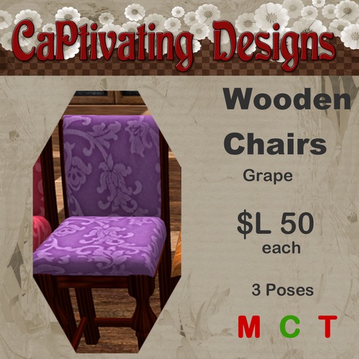 Wooden Chair Grape - CaP