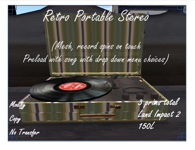 Retro Portable Stereo