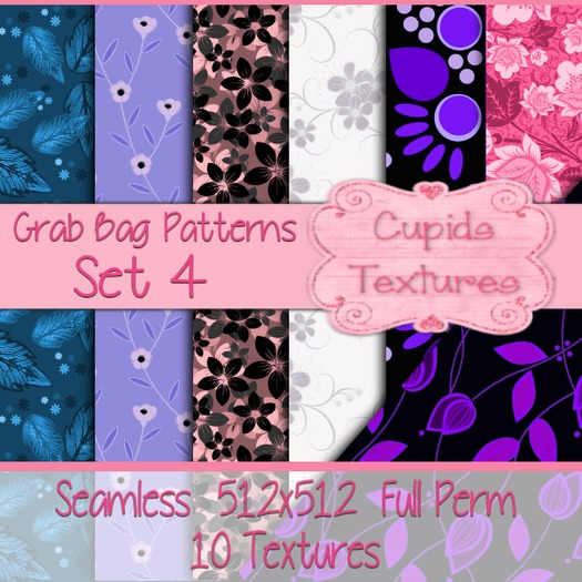 *Cupids Textures * 10 GRAB BAG MIX  SET 4