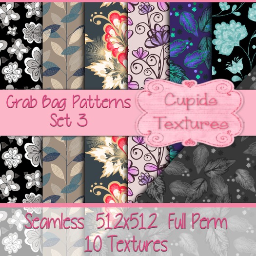 *Cupids Textures * 10 GRAB BAG MIX SET 3
