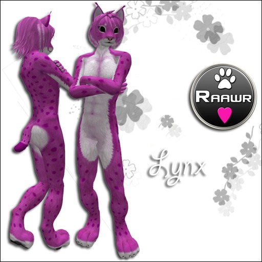Raawr Avatars Lynx Pink